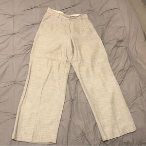 Aritzia Effortless Linen Pants in Natural Ecru